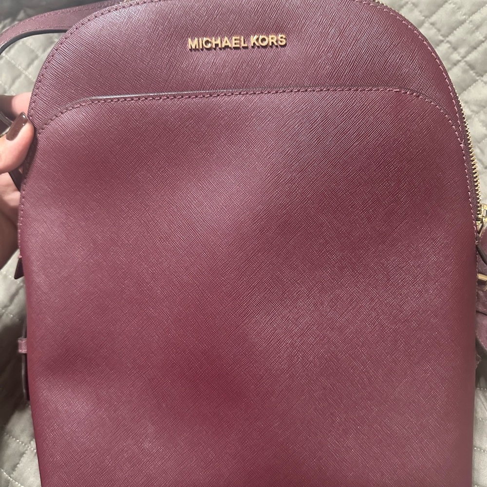 Michael Kors Maroon Backpack
